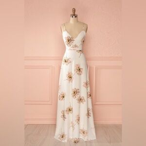 American Threads Backless Maxi dress, Size M, Floral.